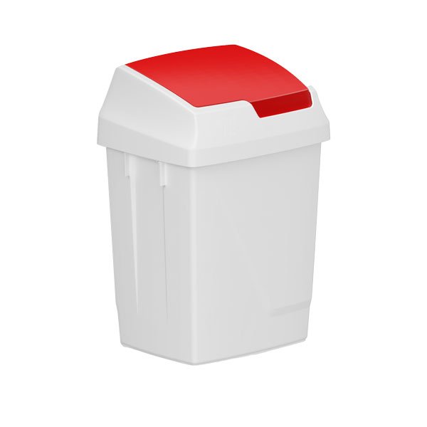 Red 25l Swing bin