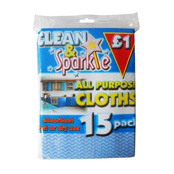 15 All Purpose Cloths Price Marked Retail Cleaning Supplies