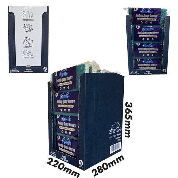 CleanUps sponge scourer SRP dimensions