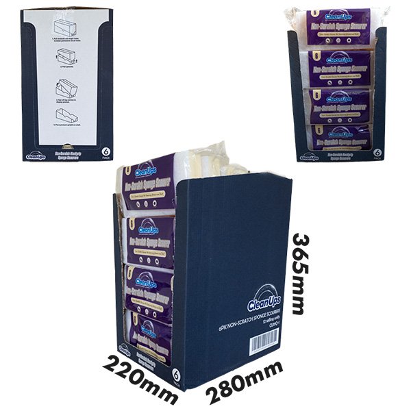 cleanups non scratch sponge scourer SRP dimensions