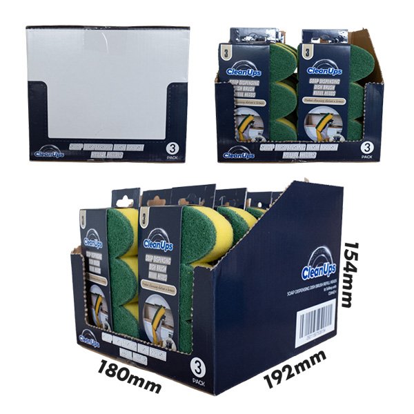 Cleanups dish brush refill pack SRP dimensions