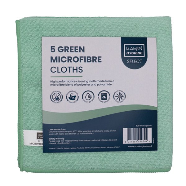 Green Ramon Select Microfibre cloths